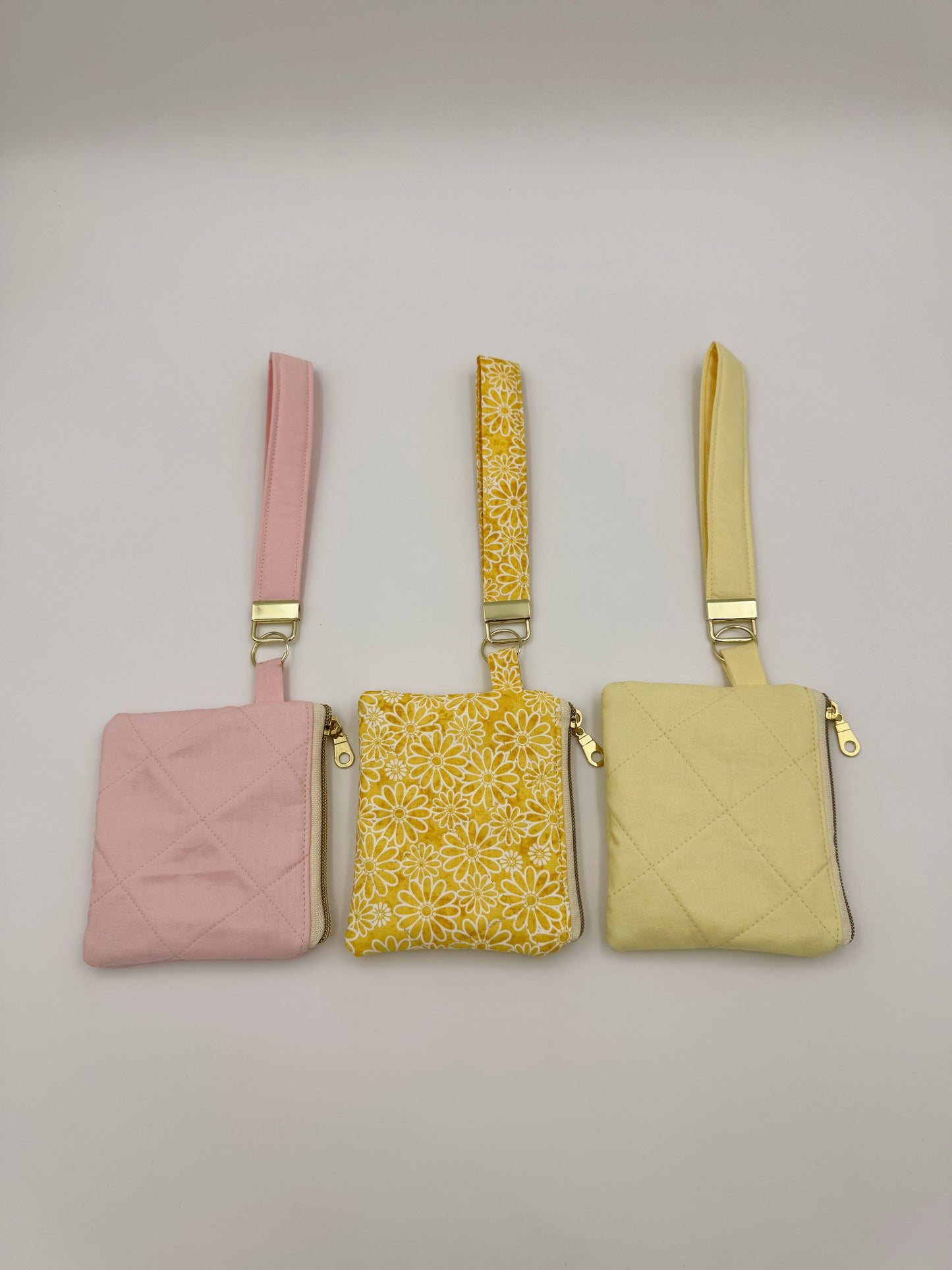 Pale Yellow Keychain Wallet