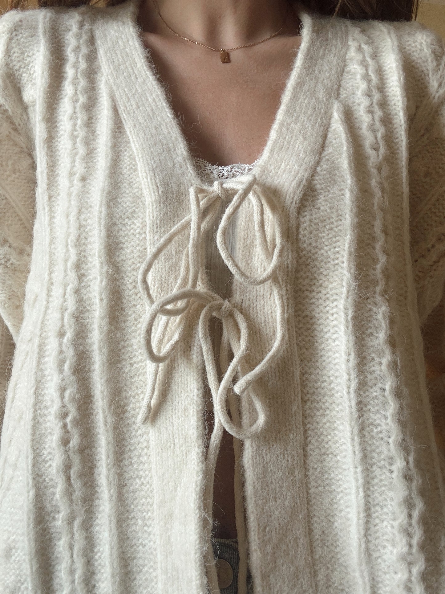 Snow Tie Cardigan