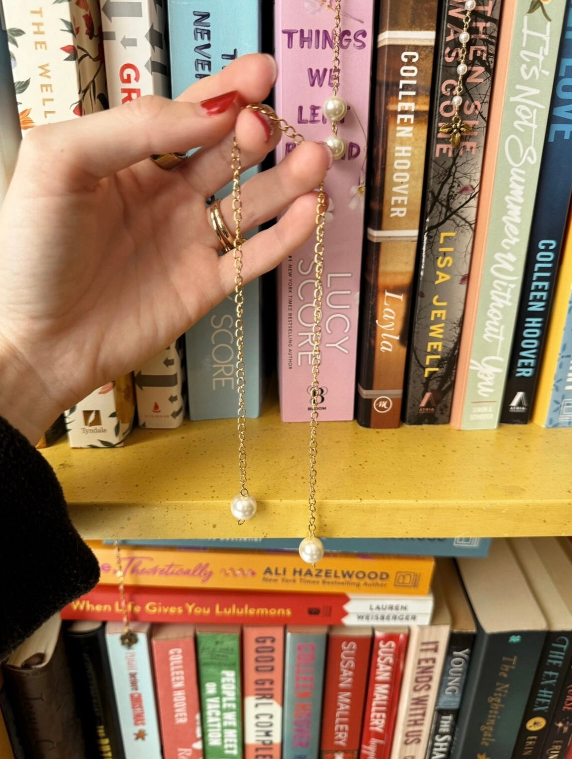 Double End Pearl Bookmark